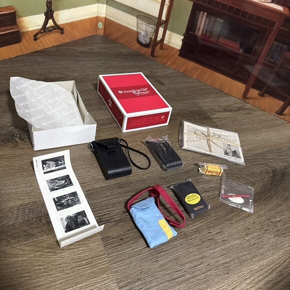 American Girl Other - American Girl Doll Kit Kittredge Kit’s Reporter Set Camera Journal Newspaper NEW